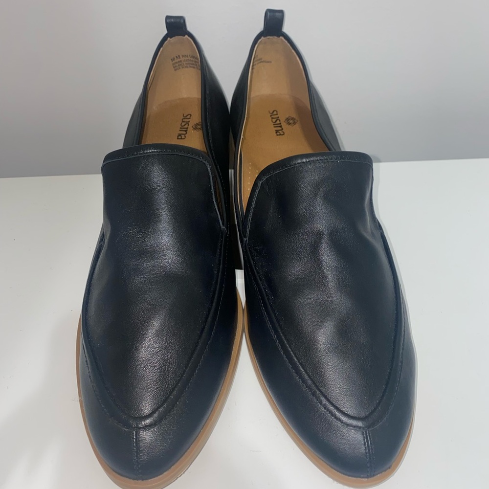 Black loafers